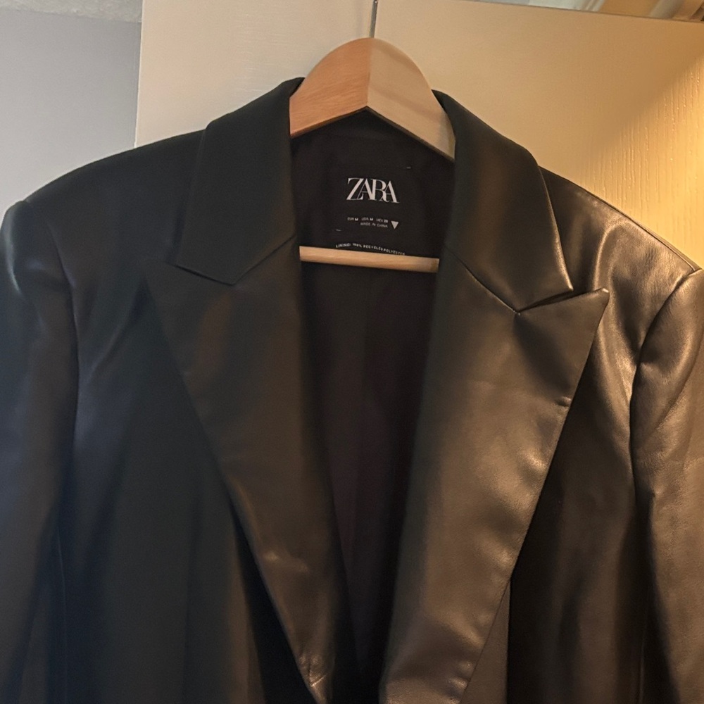Zara Ebony Leather Jacket